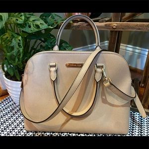 Michael Kors leather satchel, like new condition!